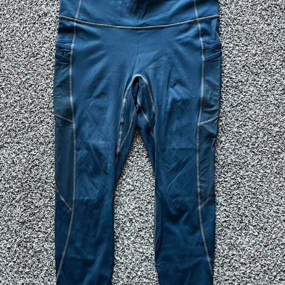 Fabletics Pants - Fabletics Capri Womens Small Teal Motion 365 Athleisure Pants